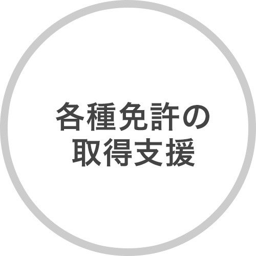 各種免許の取得支援